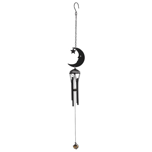 Black Crescent Moon Wind Chime