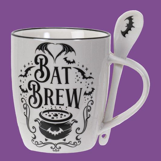 Bat Brew Mug & Spoon Set
