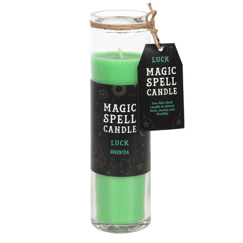 Luck Magic Spell Glass Candle