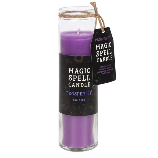 Prosperity Magic Spell Glass Candle
