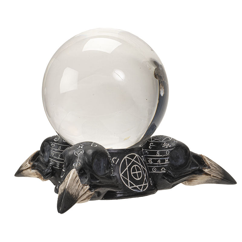 Raven Skull stand w/Crystal Ball