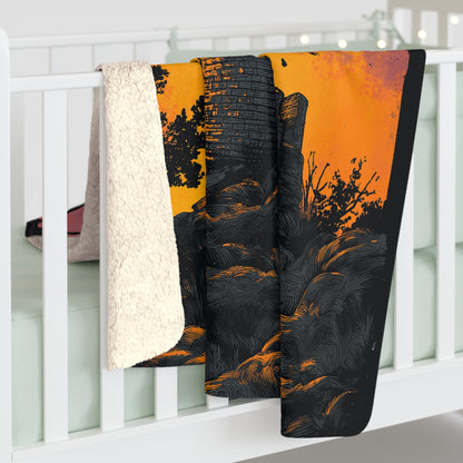 The Tower Sherpa Fleece Blanket