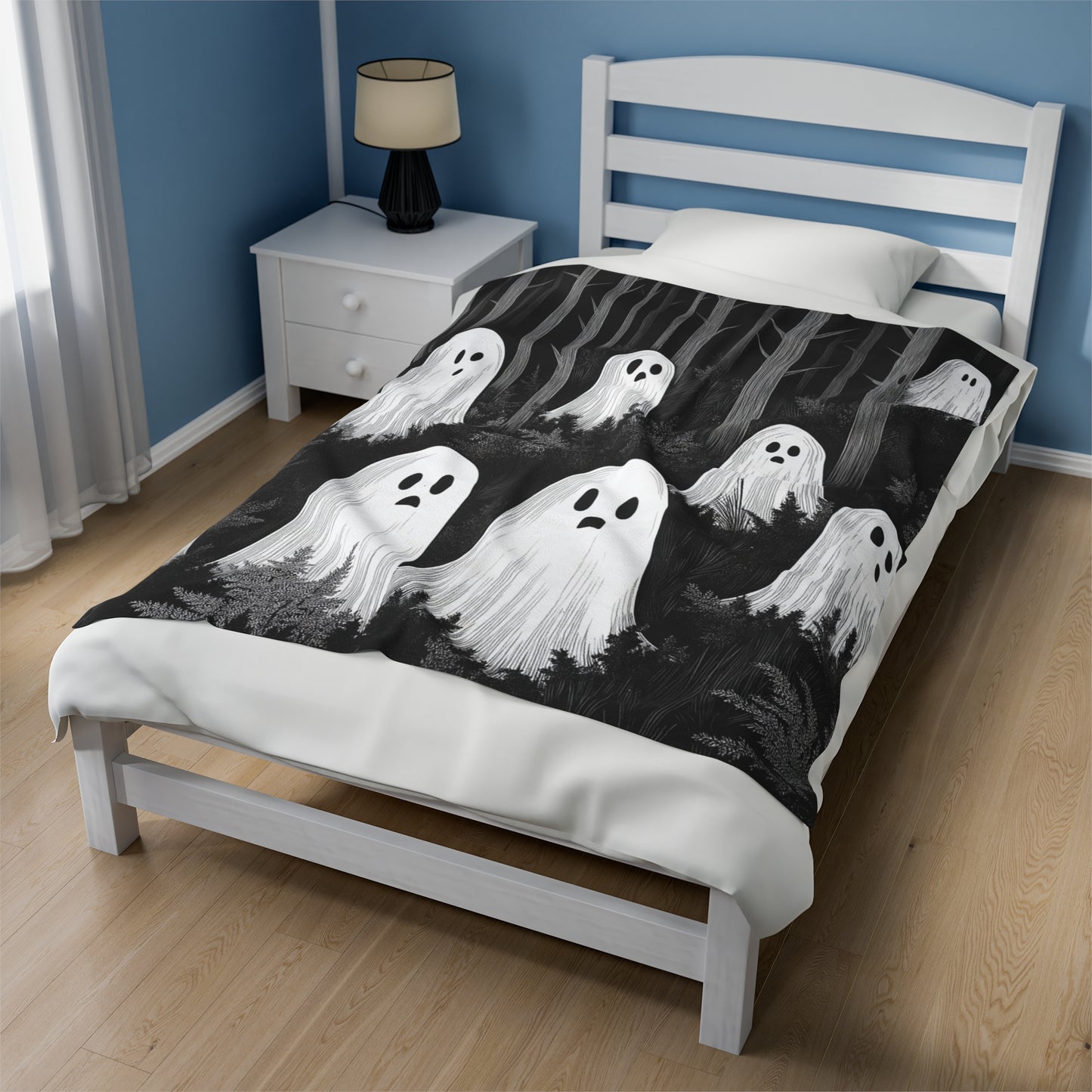 Forest Ghosts Velveteen Plush Blanket