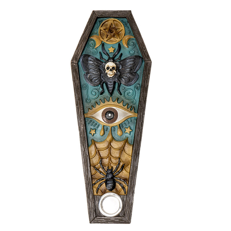 Death Moth Coffin Shaped Incense Burner
