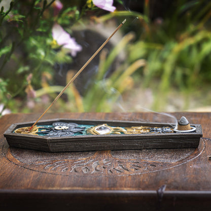 Death Moth Coffin Shaped Incense Burner