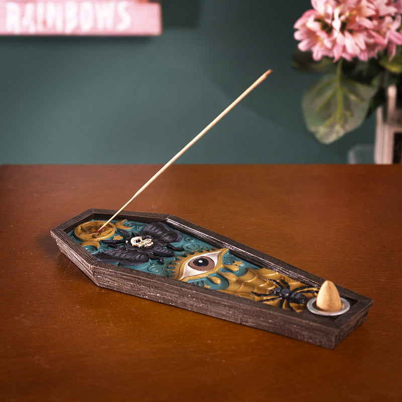 Death Moth Coffin Shaped Incense Burner