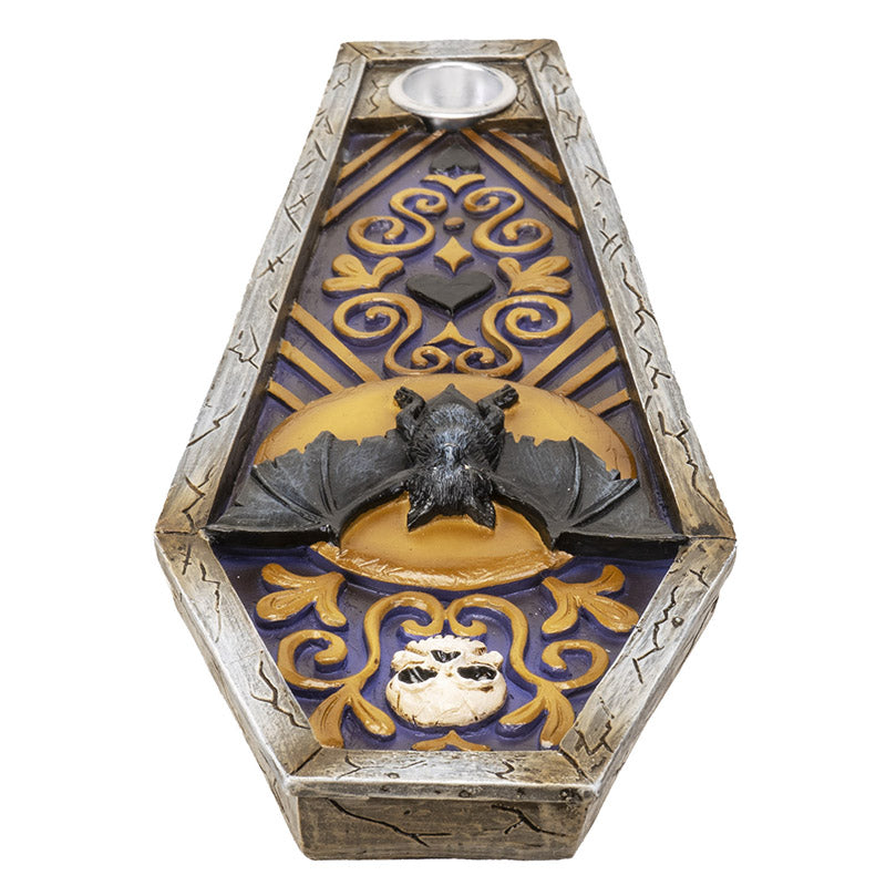 Bat Coffin Shaped Incense Burner