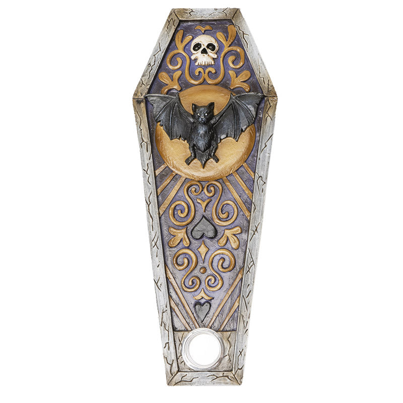 Bat Coffin Shaped Incense Burner