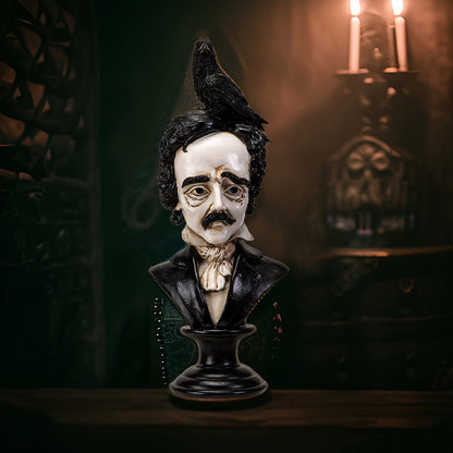 Edgar Allen Poe Bust Statue