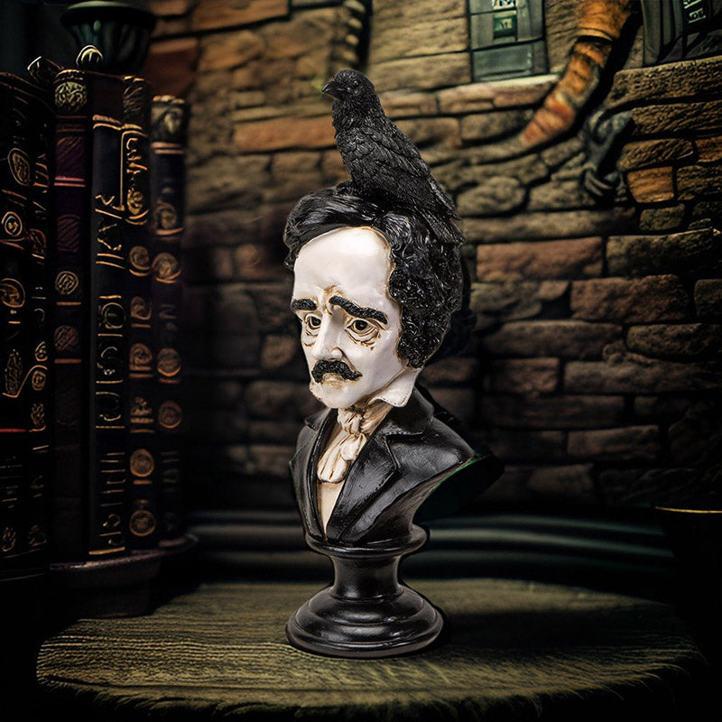 Edgar Allen Poe Bust Statue