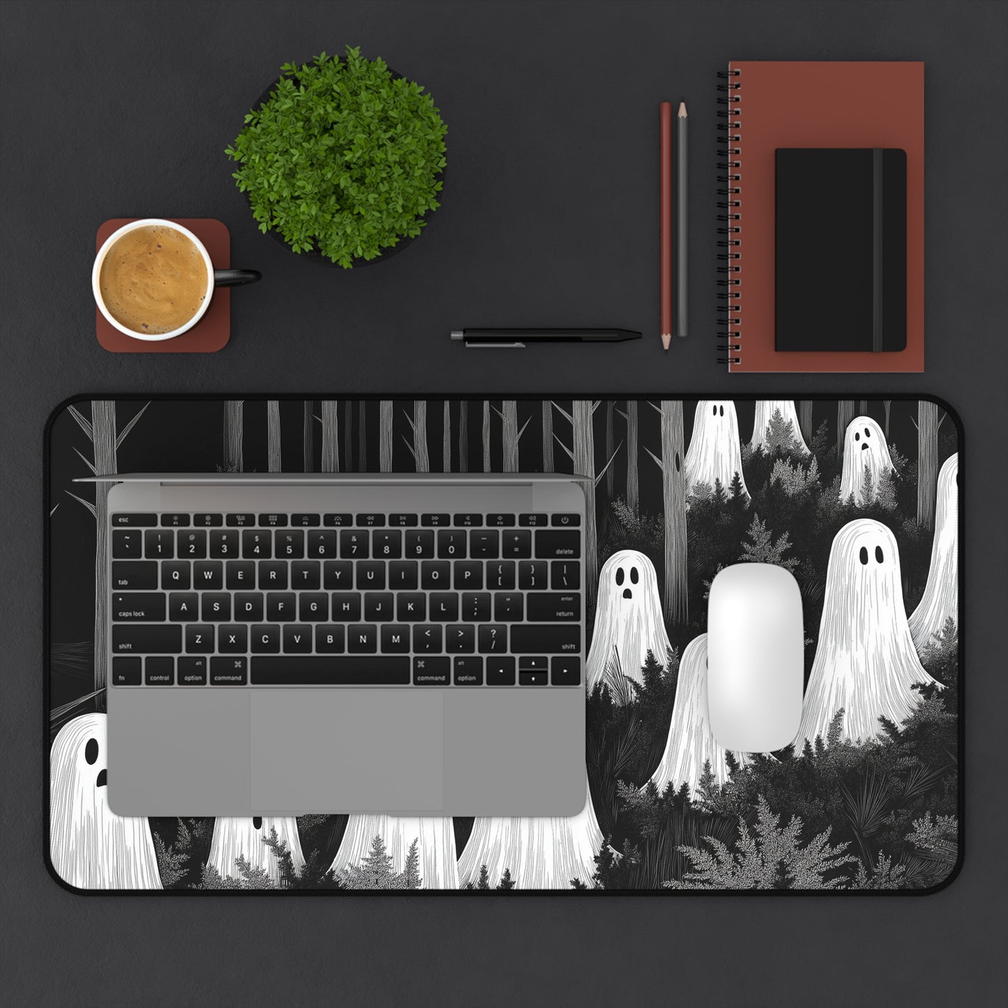 Forest Ghosts Desk Mat