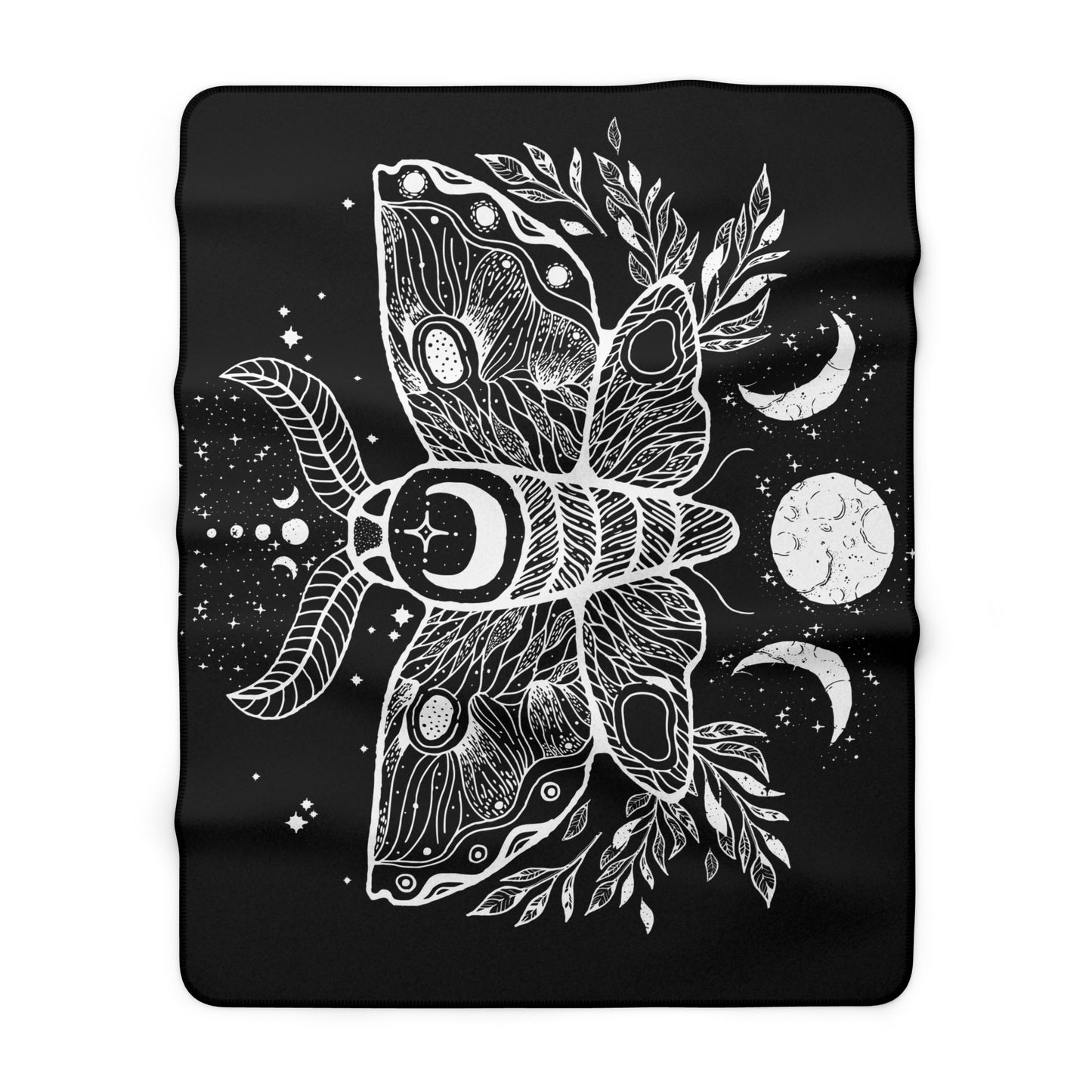 Luna Moth Sherpa Blanket
