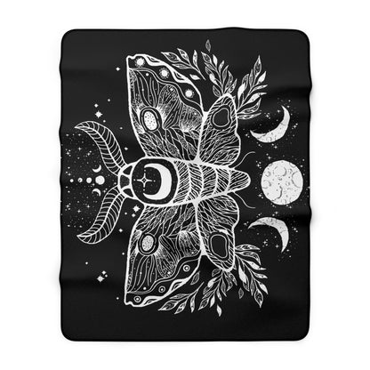 Luna Moth Sherpa Blanket