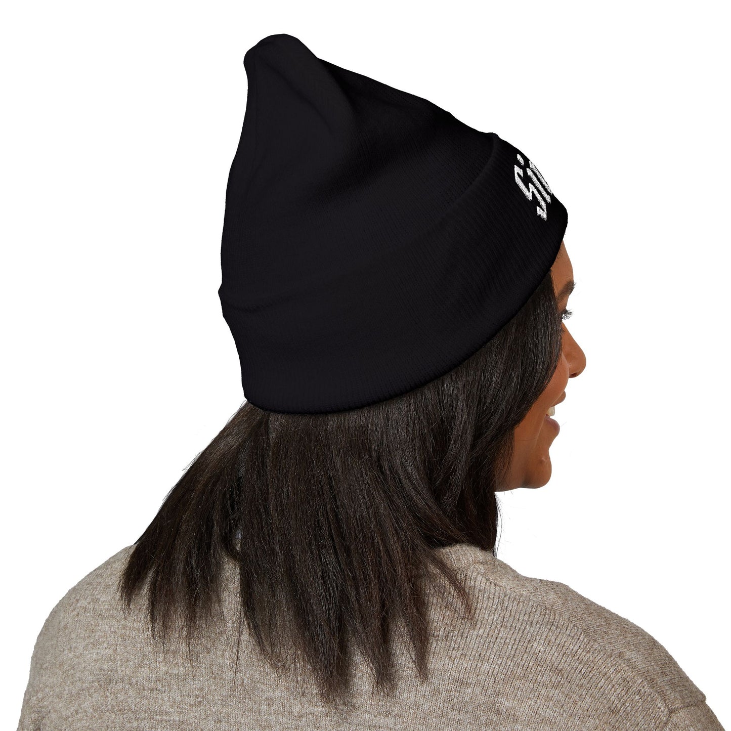 Sinner Embroidered Cuffed Beanie