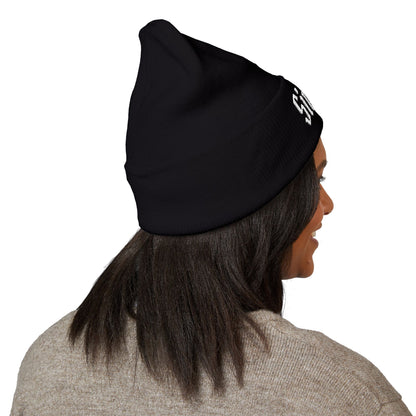 Sinner Embroidered Cuffed Beanie