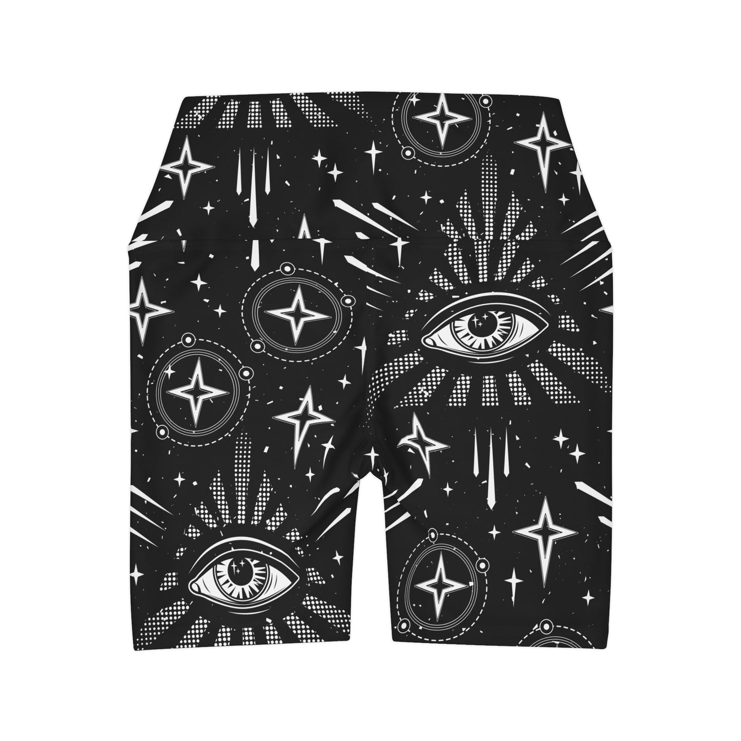 Cosmic Eyes High Waisted Yoga Shorts