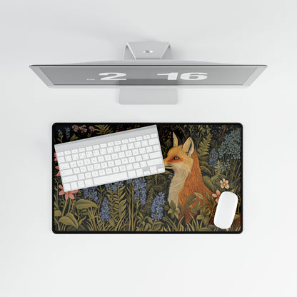 Fox in the Garden Desk Mats