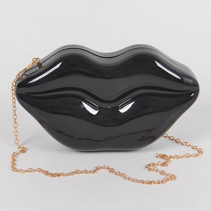 Lips Detachable Hand Bag Clutch