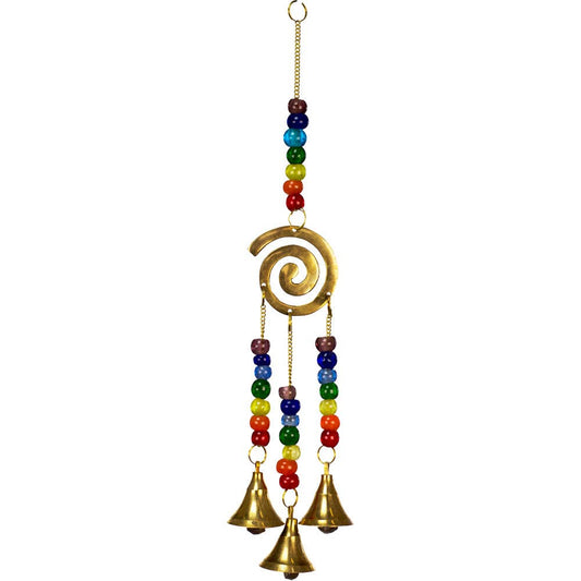 Chakra Spiral Hanging Bells