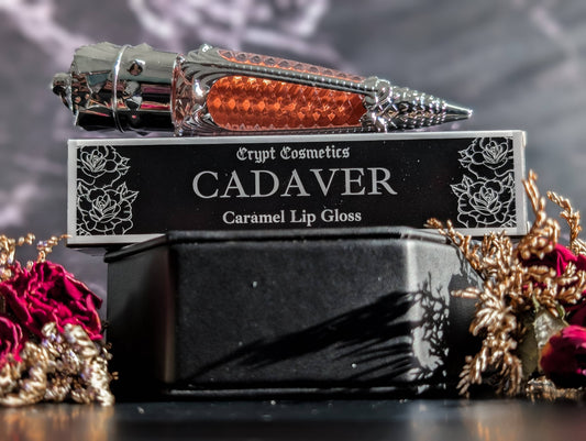 CADAVER (Silver Edition) - Warm nude caramel lip gloss