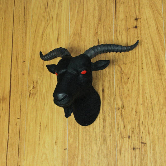 Black Baphomet Bust Wall Hanging Decor