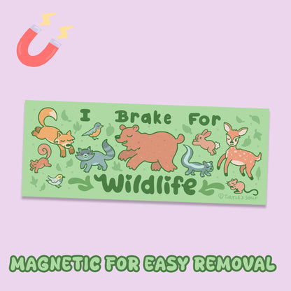 Brake for Wildlife Nature Car Decal Bumper Magnet