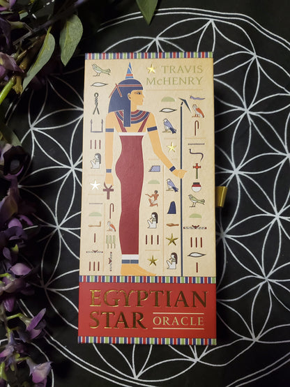 Egyptian Star Oracle (42 Cards, Book & Eye of Horus Charm)