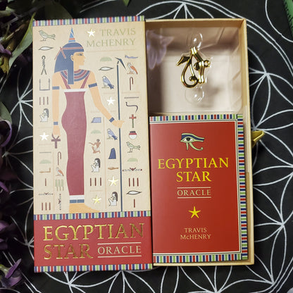 Egyptian Star Oracle (42 Cards, Book & Eye of Horus Charm)