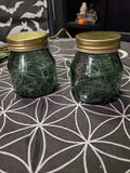 Green Mushroom Stash Jars