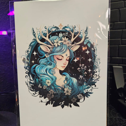 Artemis Art Nouveau 5x7 Print