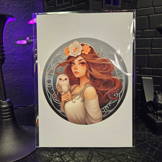 Athena Art Nouveau 5x7 Print