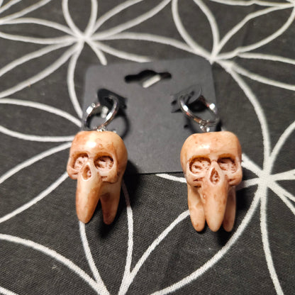 Skull Teeth Earrings