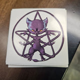 Demonic Kitty Sticker