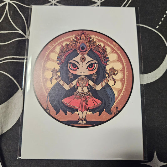 Kali Art Nouveau 5x7 Print