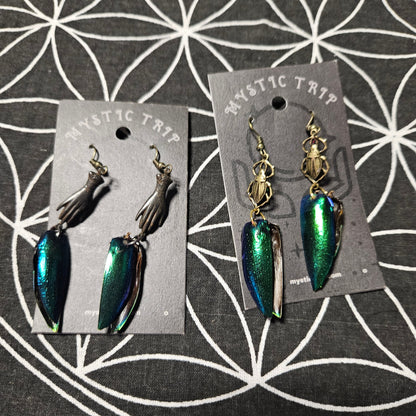 Beetle Wing Earrings