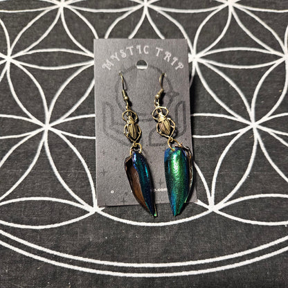 Beetle Wing Earrings
