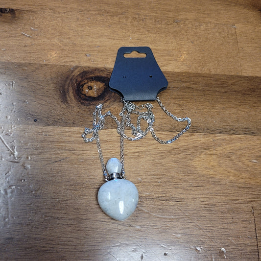 Heart Natural Stone Bottle Necklace