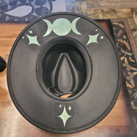 Triple Moon Wide Brim Hat