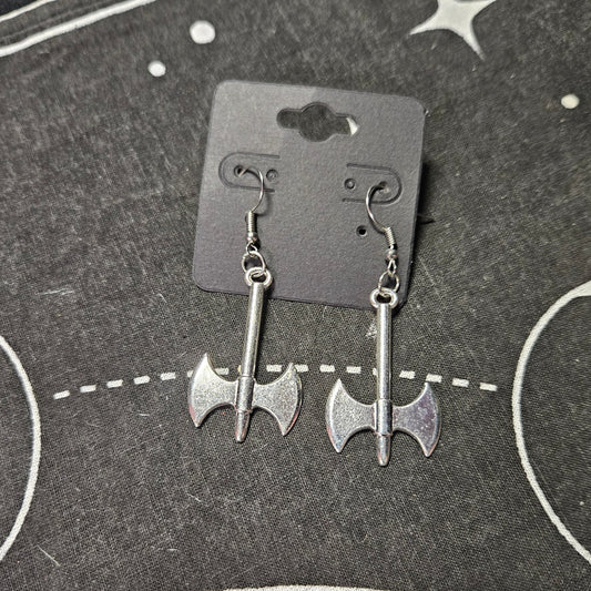 Medieval Battle Axe Earrings