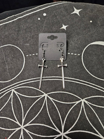 Medieval Sword Earrings