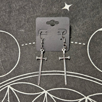 Medieval Sword Earrings