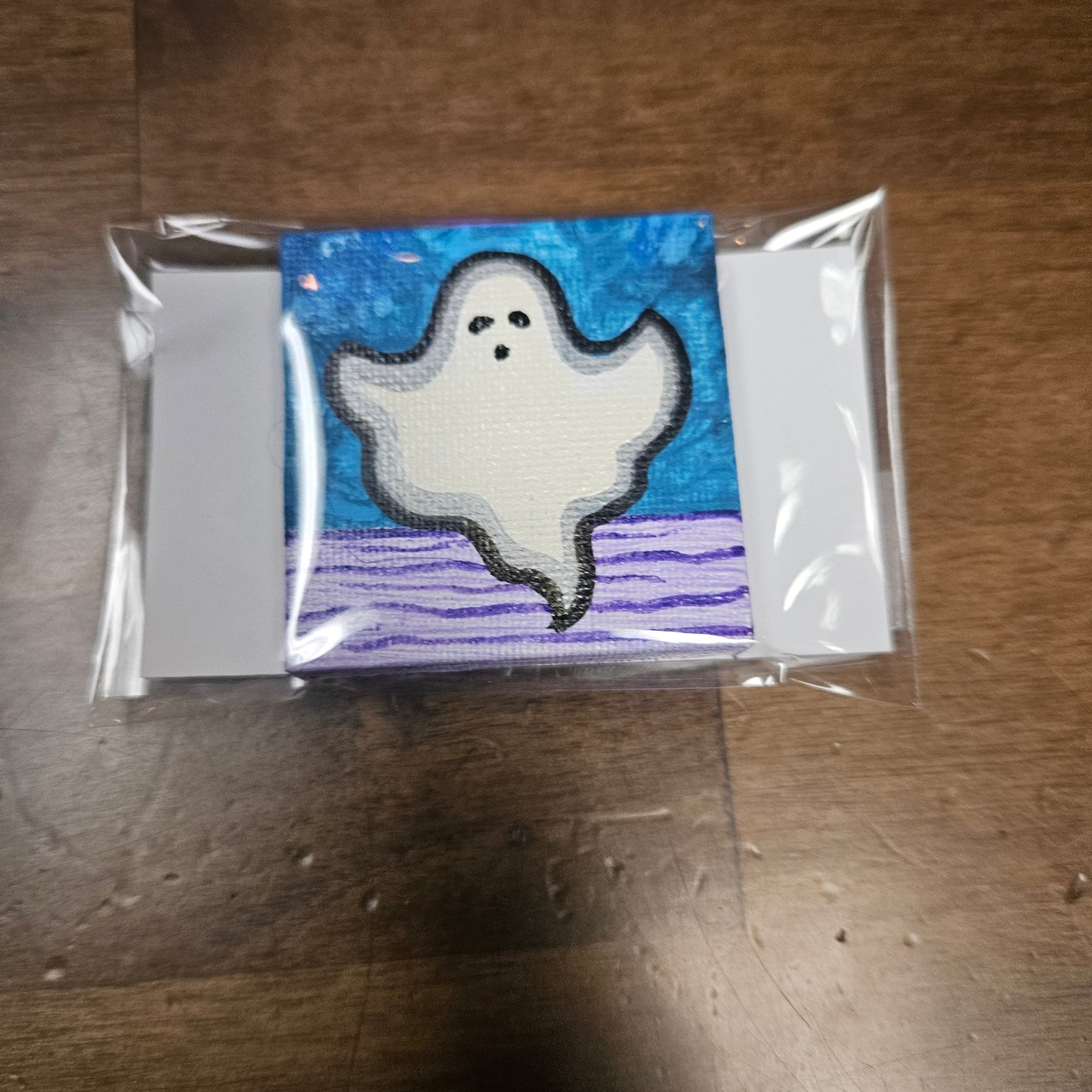 Ghosty Mini 2x2 Hand Painted Canvas