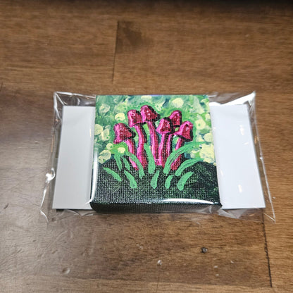 Mushroom Mini 2x2 Canvas Painting