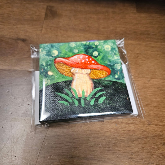Mushroom Mini Canvas Painting