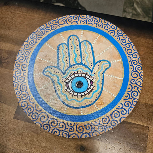 Protective Hamsa Canvas Painting