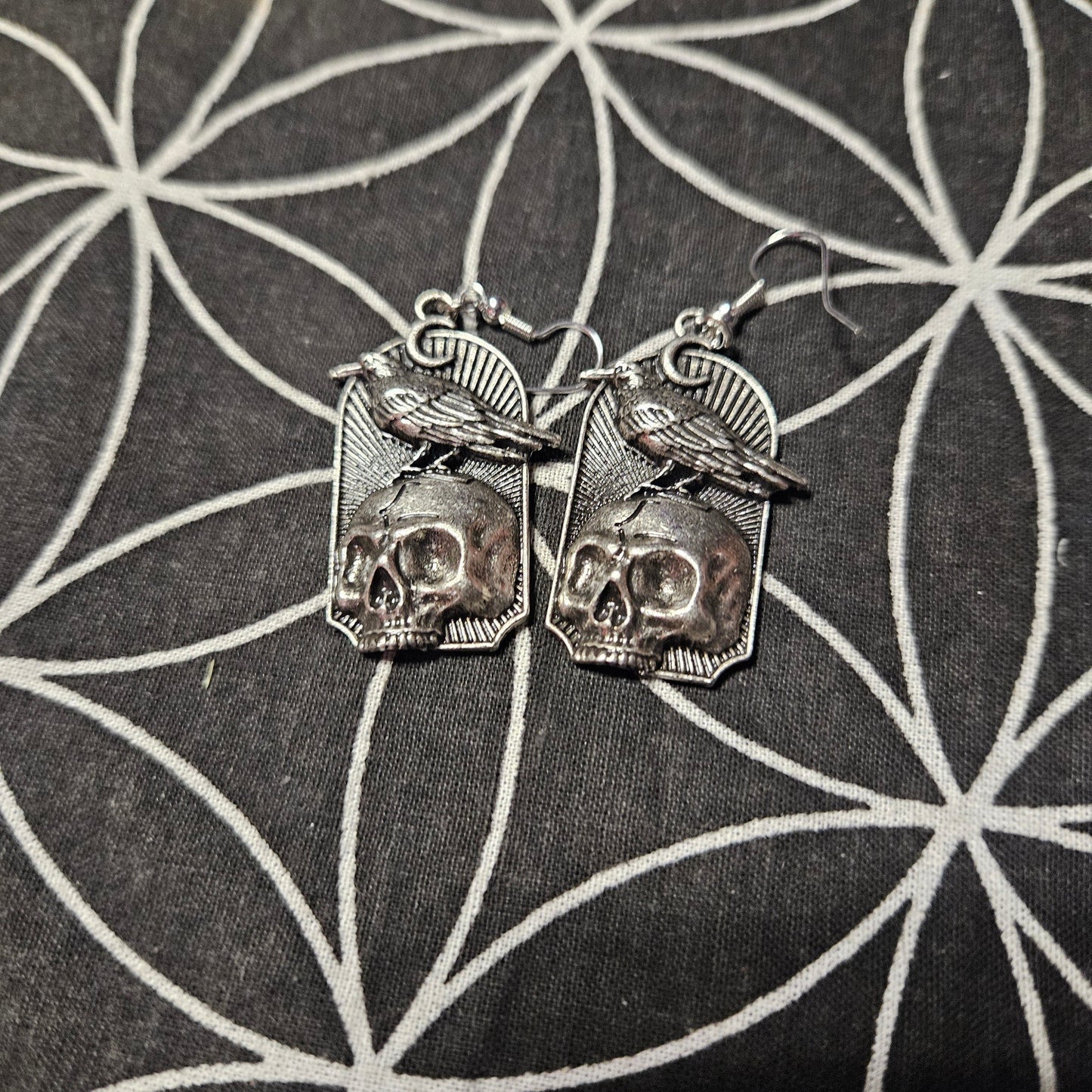 Skull & Crow Earrings