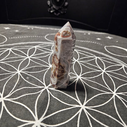 Crazy Lace Agate Obelisk