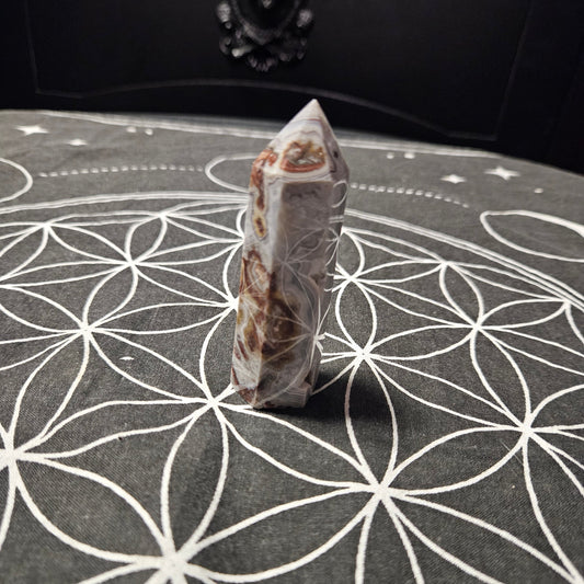 Crazy Lace Agate Obelisk