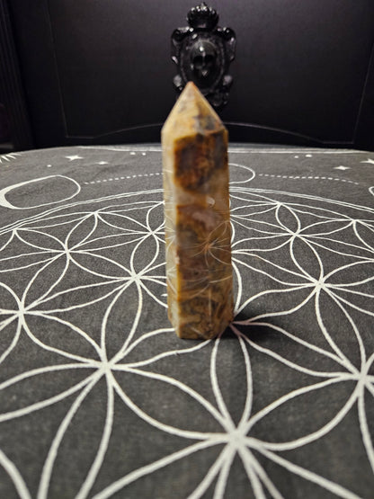 Crazy Lace Agate Obelisk