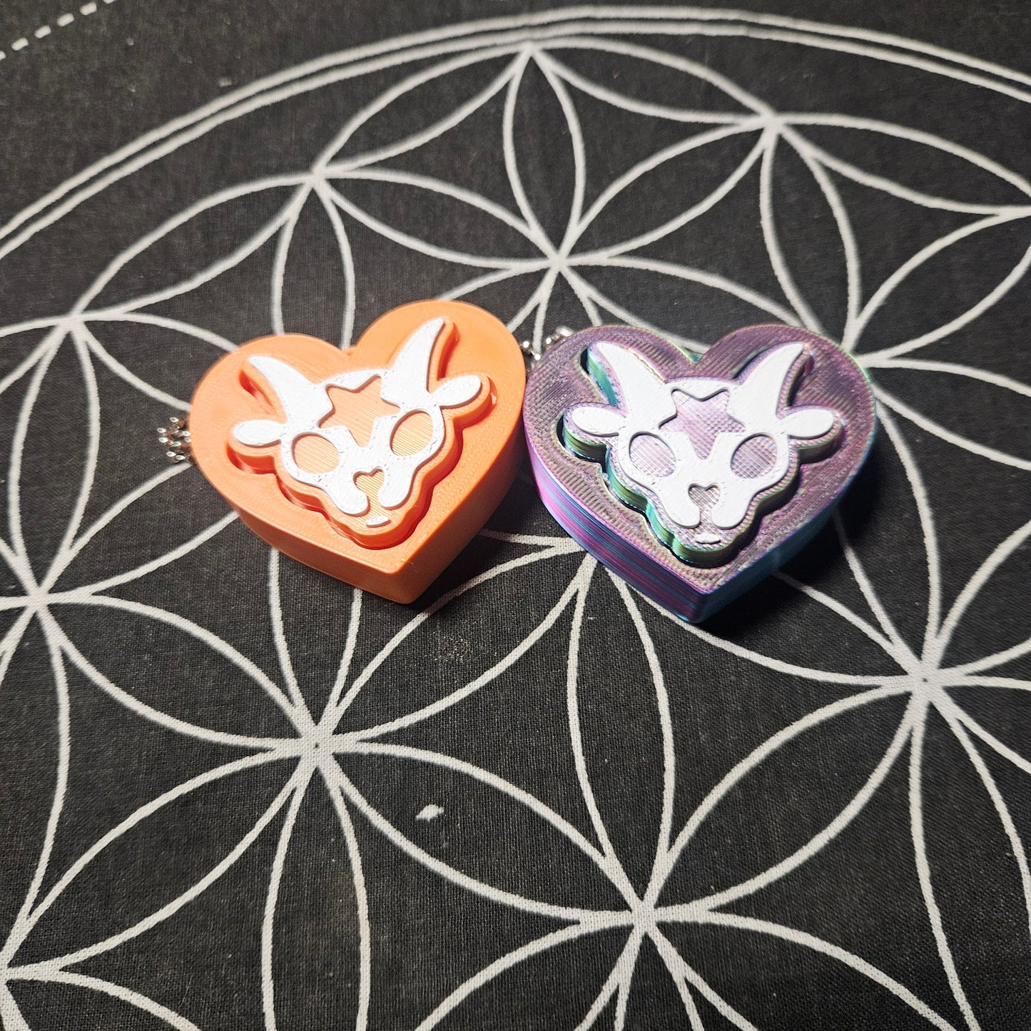 Baphomet Fidget Button Keychains